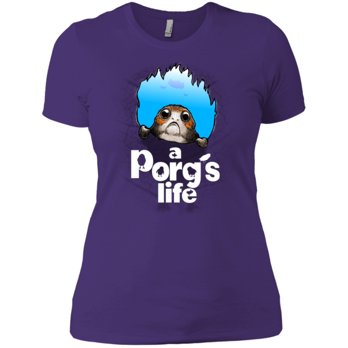 T-Shirts Purple / X-Small A Porgs Life Women's Premium T-Shirt
