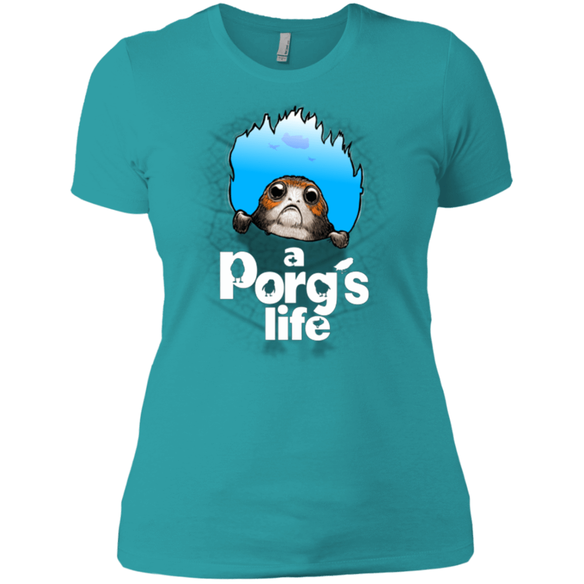 T-Shirts Tahiti Blue / X-Small A Porgs Life Women's Premium T-Shirt