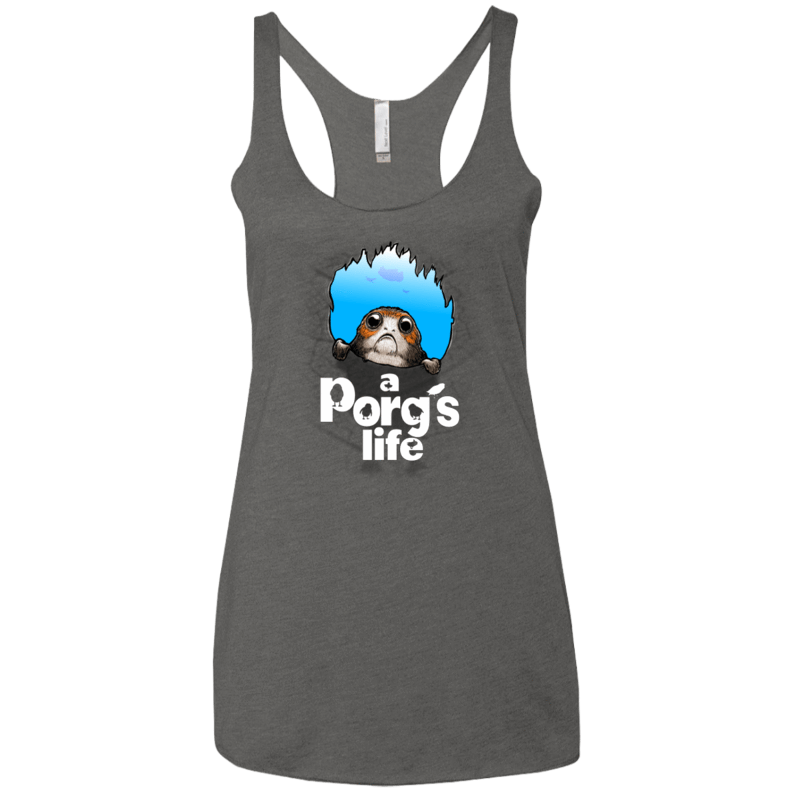 T-Shirts Premium Heather / X-Small A Porgs Life Women's Triblend Racerback Tank