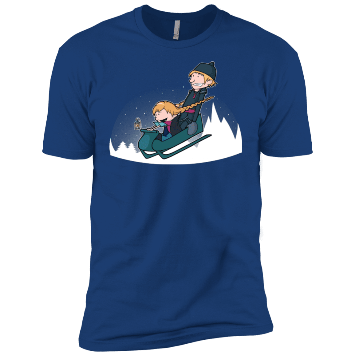 T-Shirts Royal / YXS A Snowy Ride Boys Premium T-Shirt