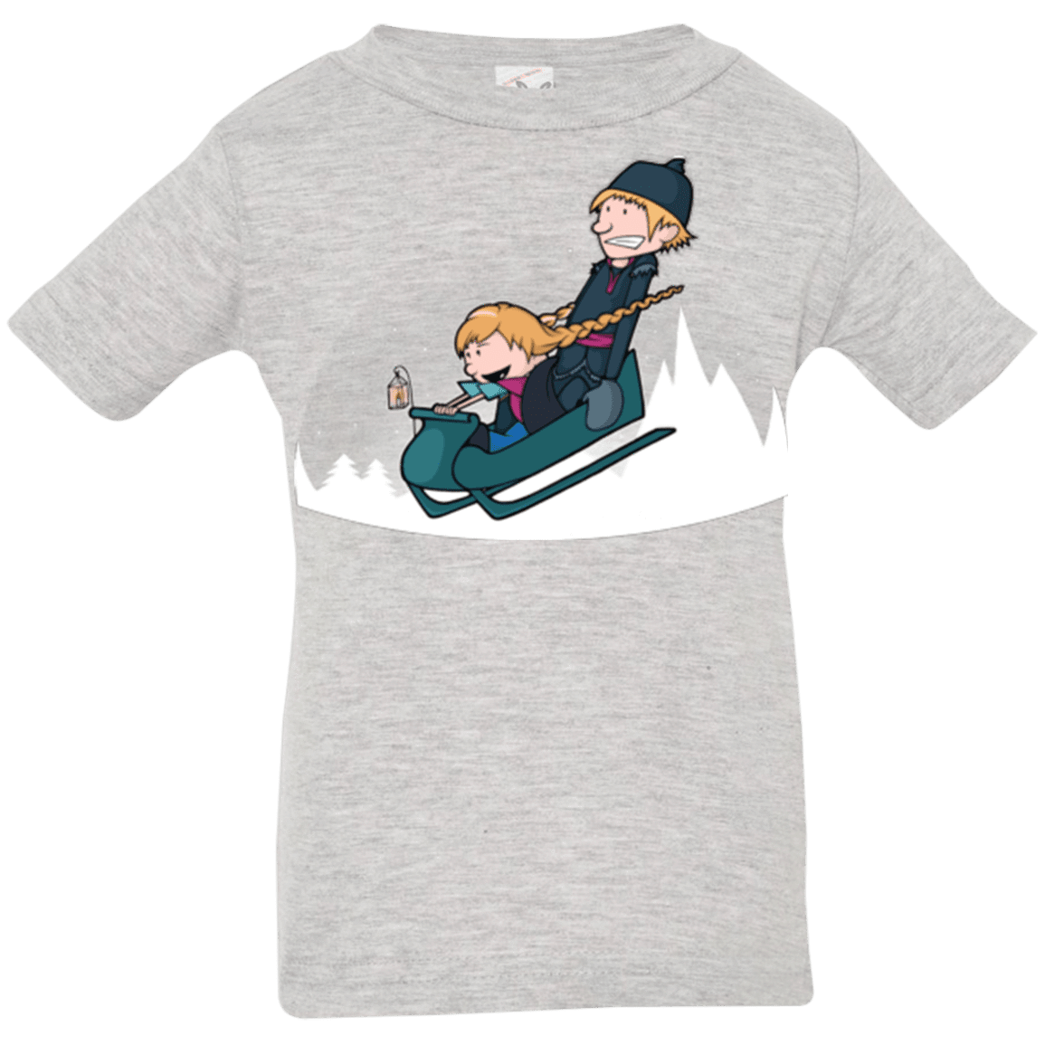 T-Shirts Heather / 6 Months A Snowy Ride Infant Premium T-Shirt