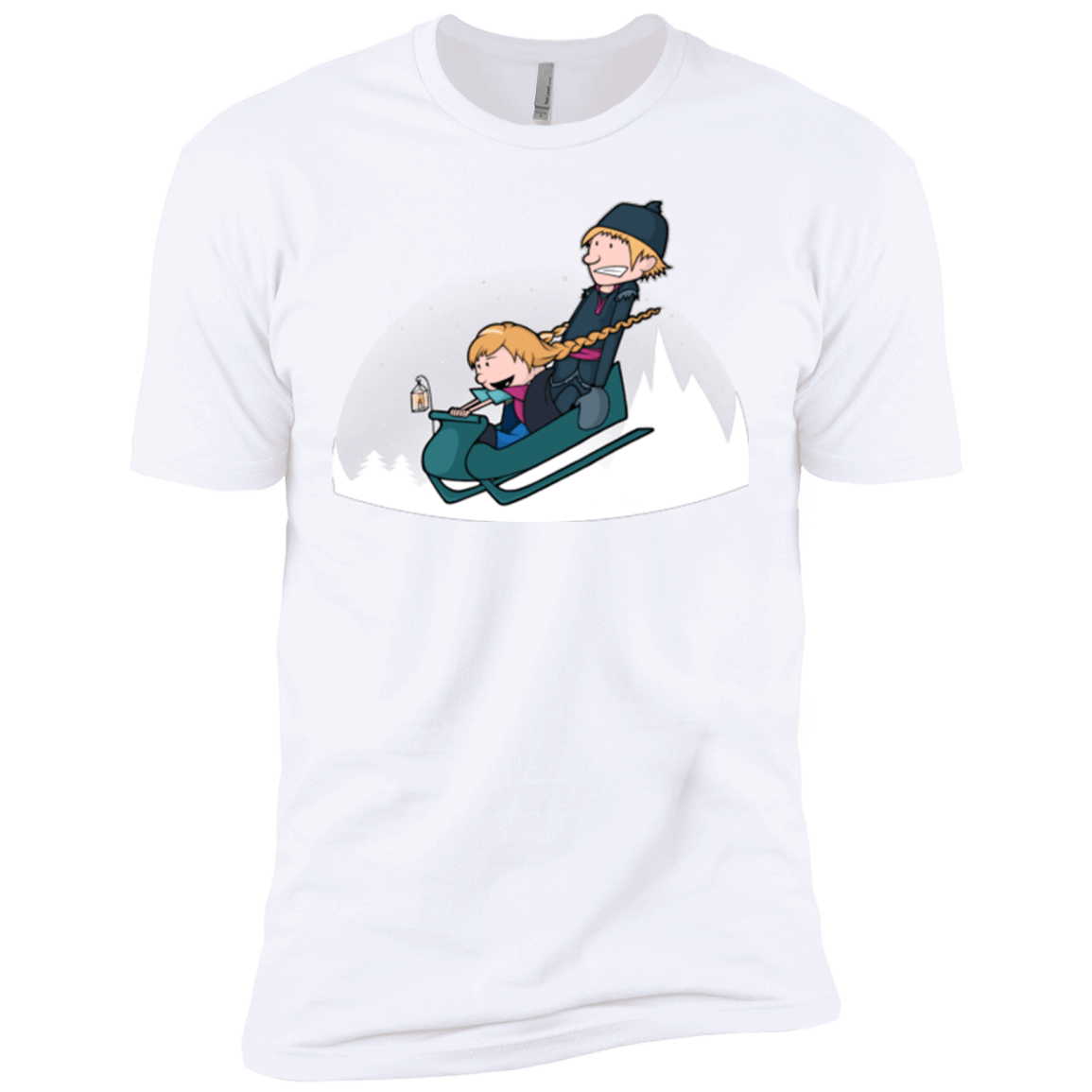 T-Shirts White / X-Small A Snowy Ride Men's Premium T-Shirt