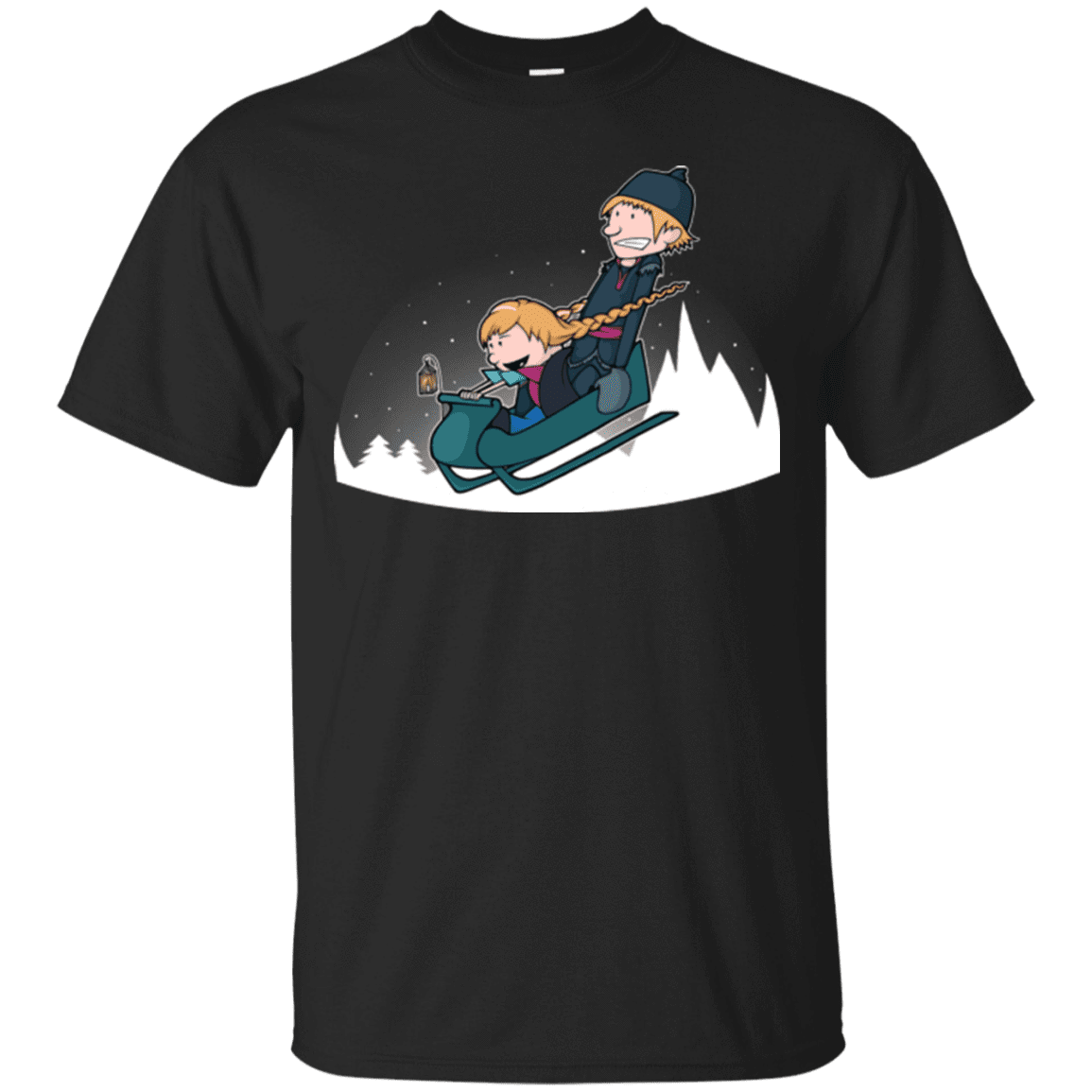 T-Shirts Black / Small A Snowy Ride T-Shirt