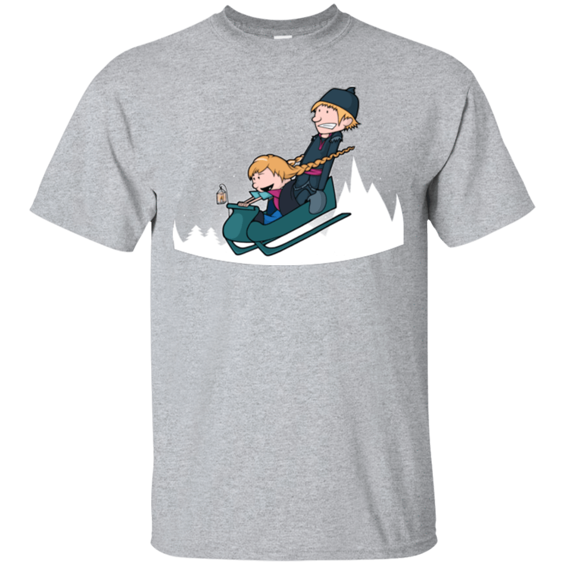 T-Shirts Sport Grey / Small A Snowy Ride T-Shirt
