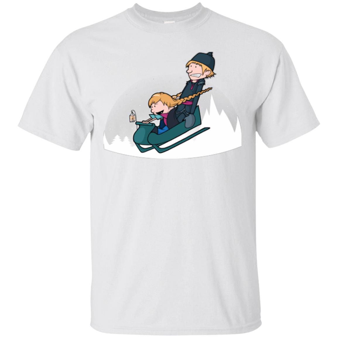 T-Shirts White / Small A Snowy Ride T-Shirt