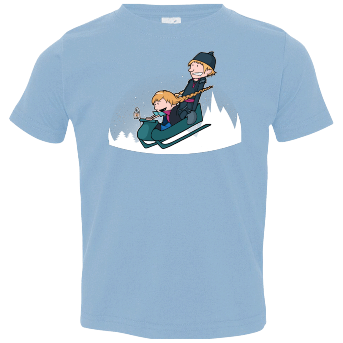 T-Shirts Light Blue / 2T A Snowy Ride Toddler Premium T-Shirt