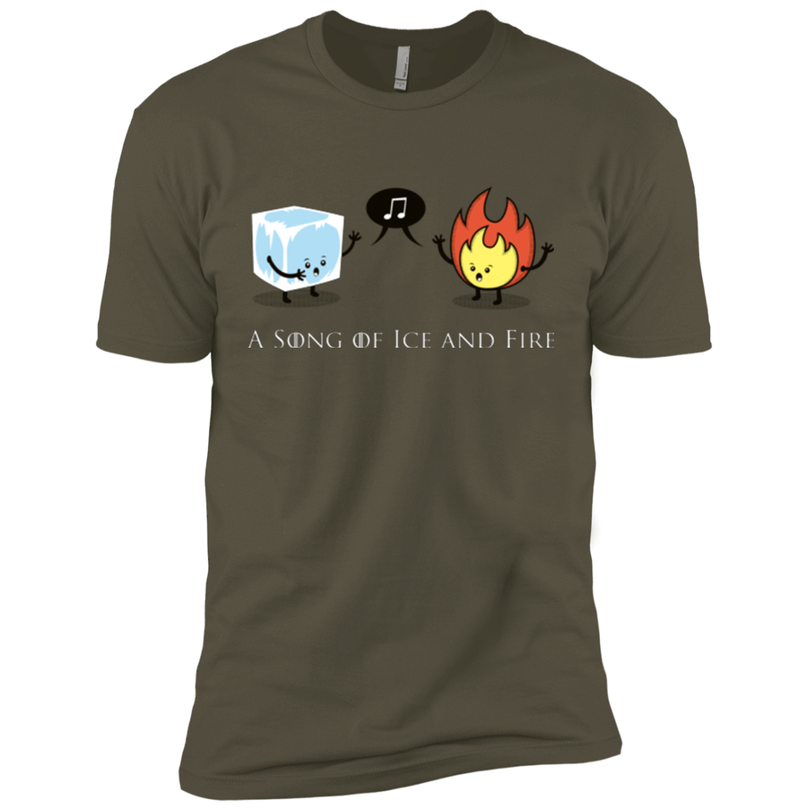 T-Shirts Military Green / X-Small A Song of Ice and Fire Men's Premium T-Shirt