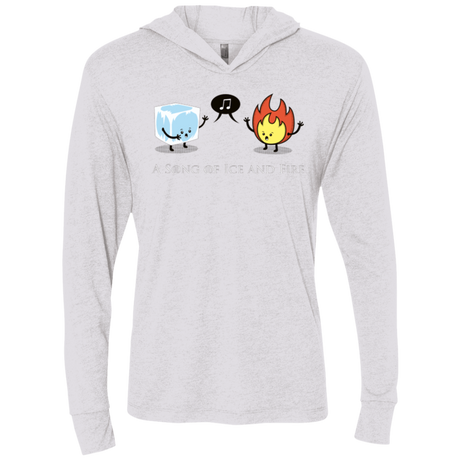 T-Shirts Heather White / X-Small A Song of Ice and Fire Triblend Long Sleeve Hoodie Tee