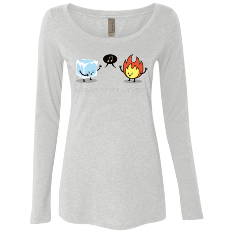 T-Shirts Heather White / Small A Song of Ice and Fire Women's Triblend Long Sleeve Shirt