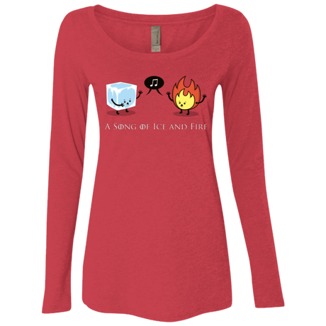 T-Shirts Vintage Red / Small A Song of Ice and Fire Women's Triblend Long Sleeve Shirt