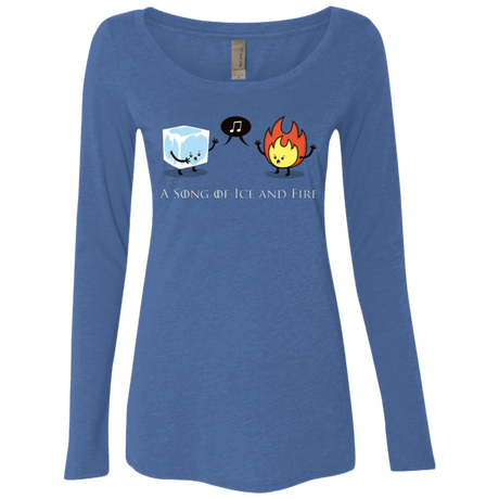 T-Shirts Vintage Royal / Small A Song of Ice and Fire Women's Triblend Long Sleeve Shirt