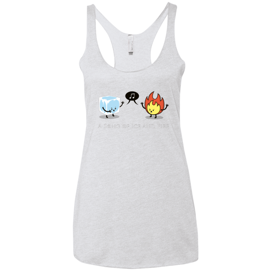 T-Shirts Heather White / X-Small A Song of Ice and Fire Women's Triblend Racerback Tank