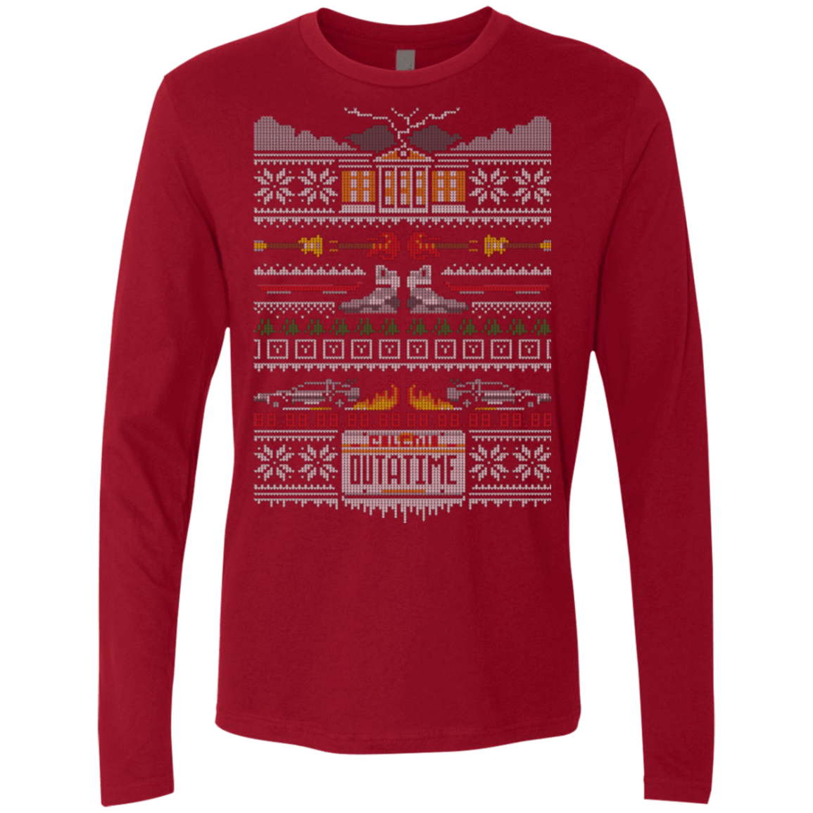 T-Shirts Cardinal / Small A Stitch in Time Men's Premium Long Sleeve