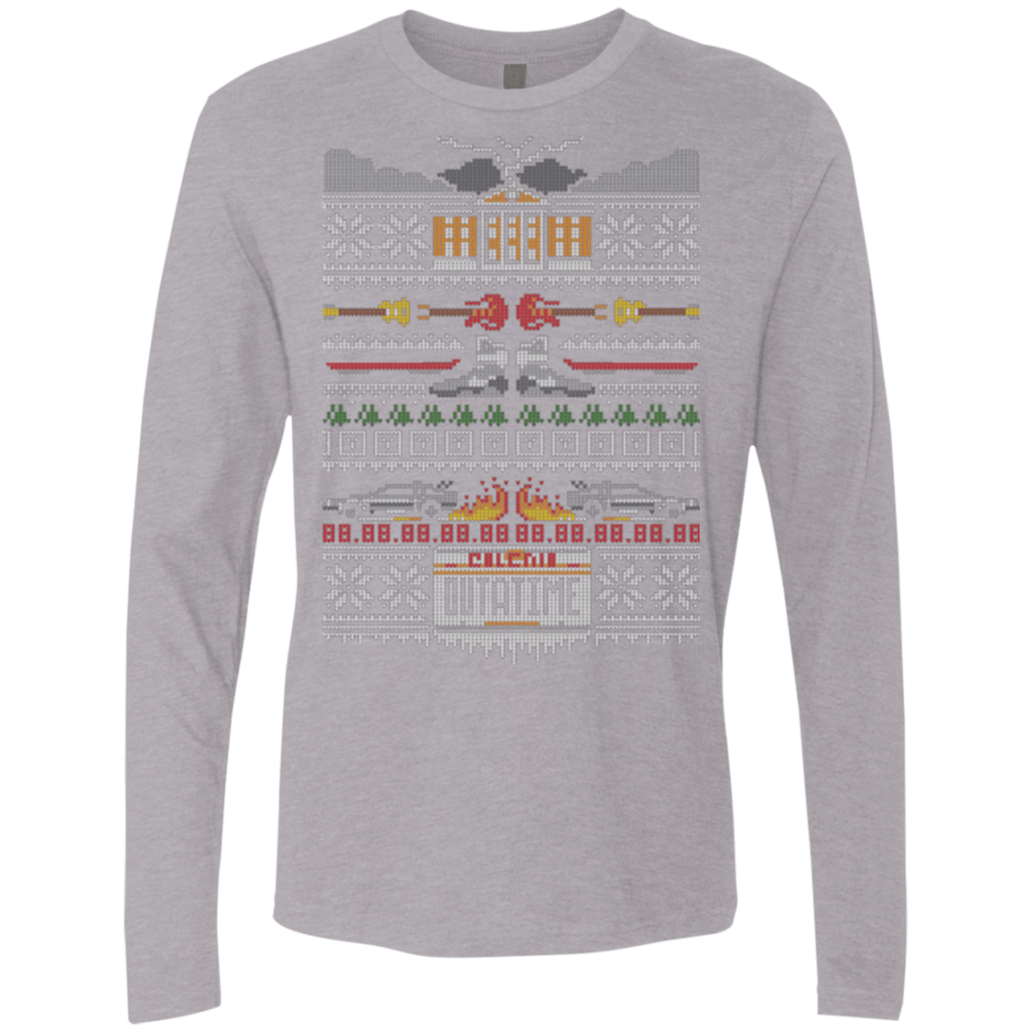 T-Shirts Heather Grey / Small A Stitch in Time Men's Premium Long Sleeve