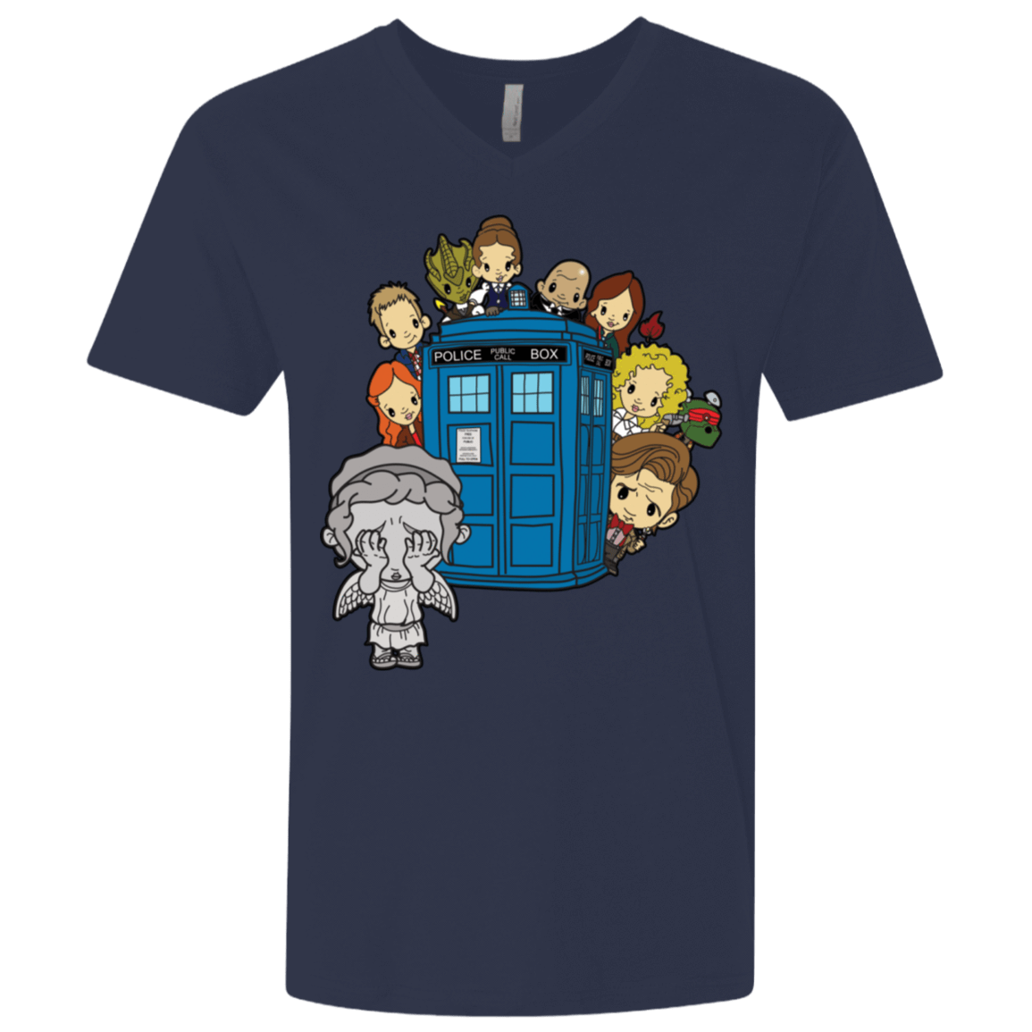 T-Shirts Midnight Navy / X-Small A Very Dangerous Game of Hide and Seek Men's Premium V-Neck