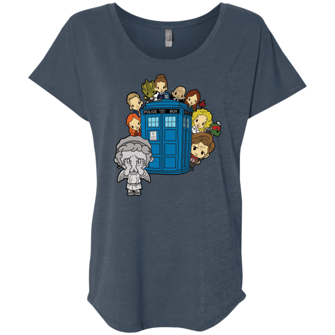 T-Shirts Indigo / X-Small A Very Dangerous Game of Hide and Seek Triblend Dolman Sleeve