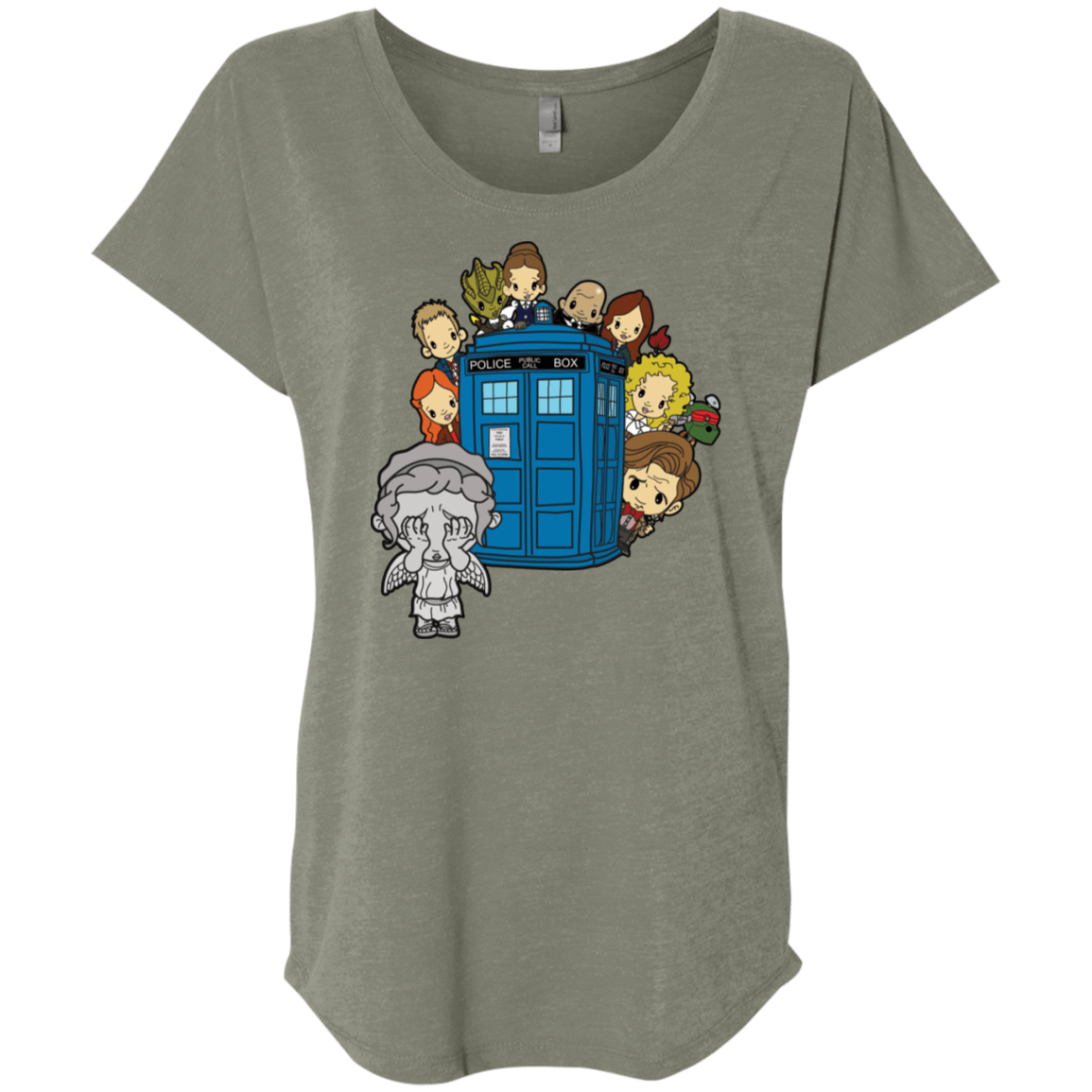 T-Shirts Venetian Grey / X-Small A Very Dangerous Game of Hide and Seek Triblend Dolman Sleeve