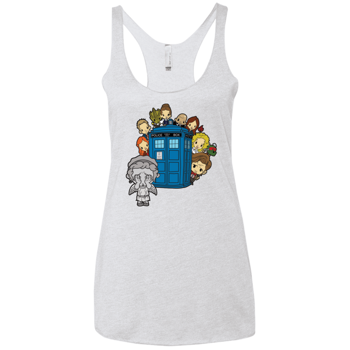 T-Shirts Heather White / X-Small A Very Dangerous Game of Hide and Seek Women's Triblend Racerback Tank