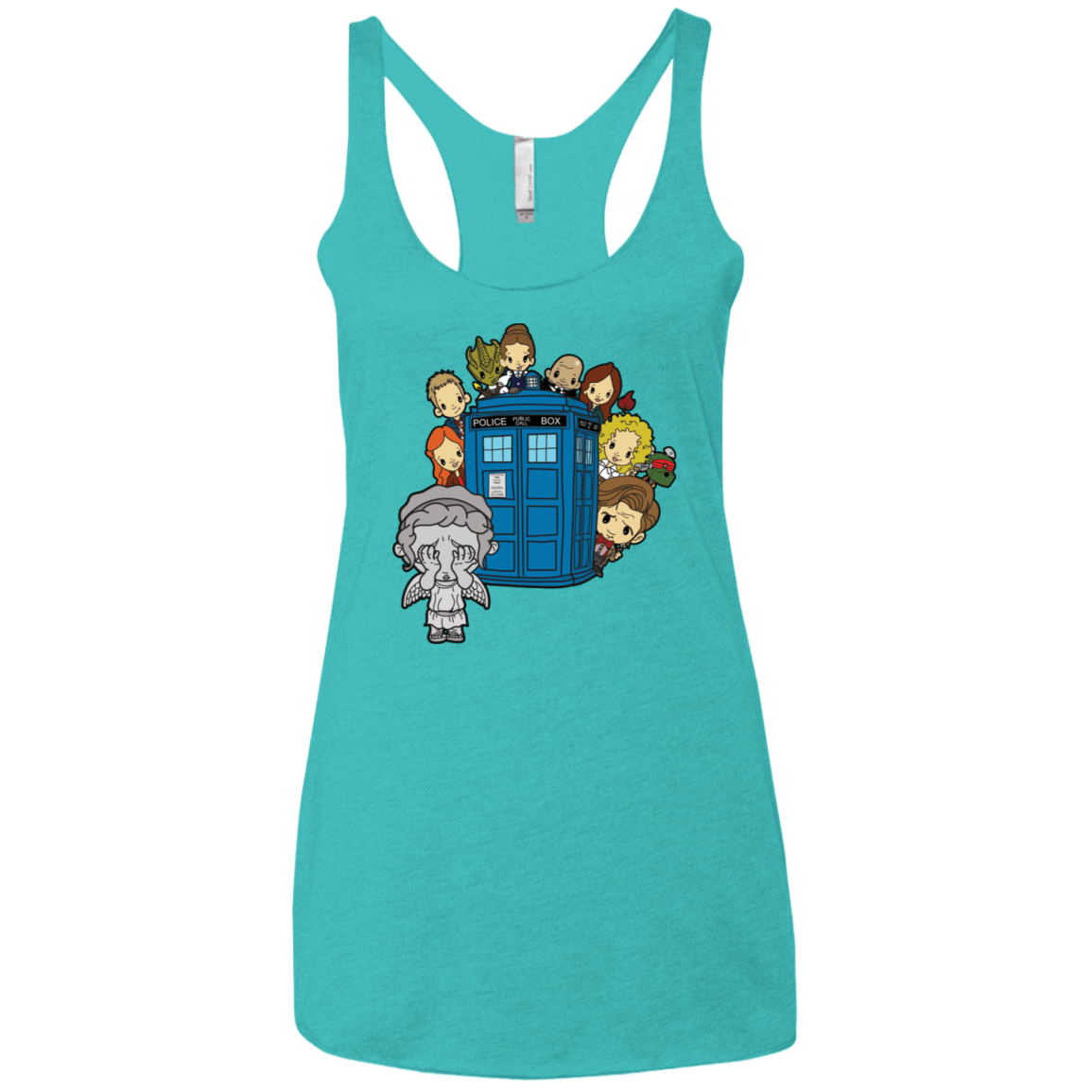 T-Shirts Tahiti Blue / X-Small A Very Dangerous Game of Hide and Seek Women's Triblend Racerback Tank