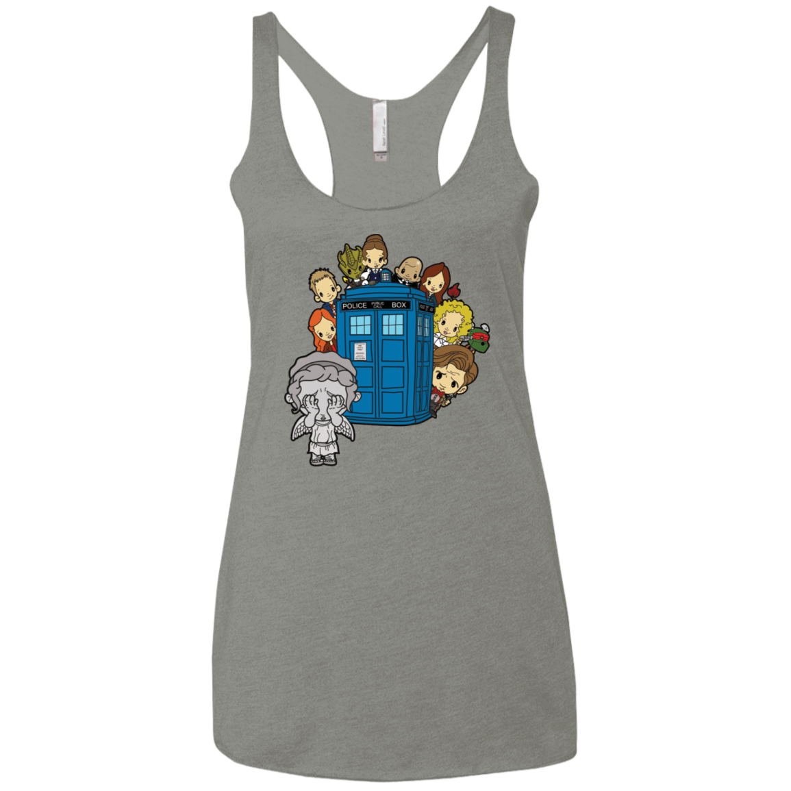 T-Shirts Venetian Grey / X-Small A Very Dangerous Game of Hide and Seek Women's Triblend Racerback Tank