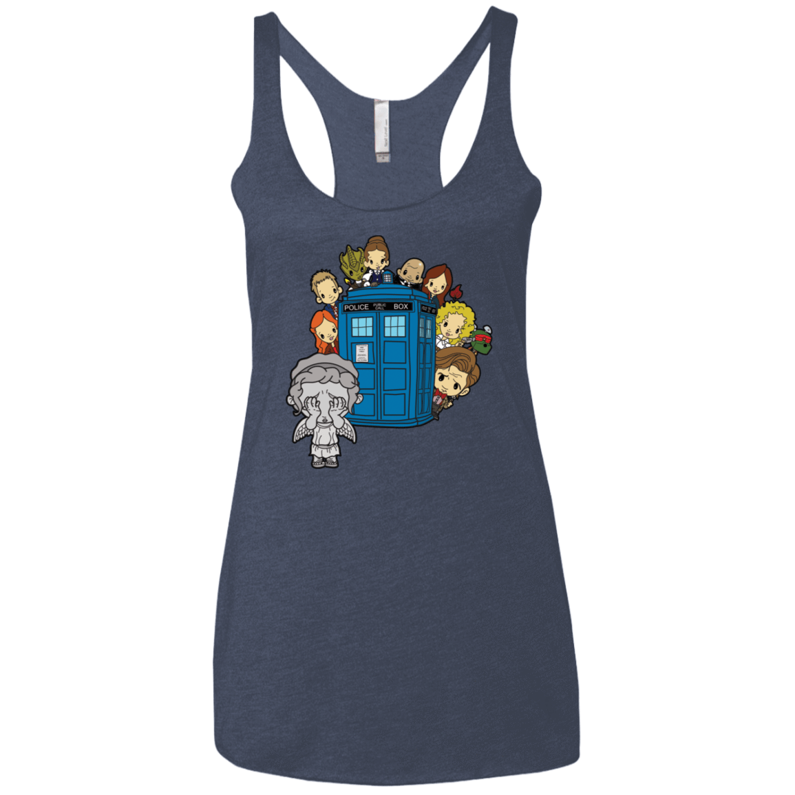 T-Shirts Vintage Navy / X-Small A Very Dangerous Game of Hide and Seek Women's Triblend Racerback Tank