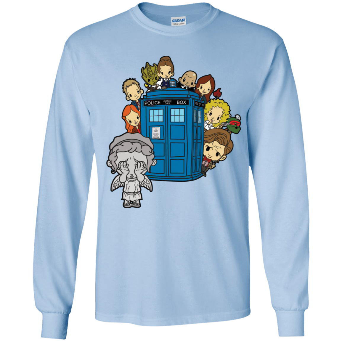 T-Shirts Light Blue / YS A Very Dangerous Game of Hide and Seek Youth Long Sleeve T-Shirt