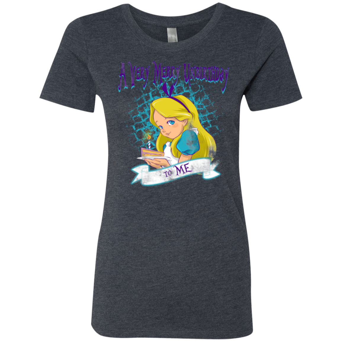 T-Shirts Vintage Navy / Small A Very Merry Un-Birthday Women's Triblend T-Shirt