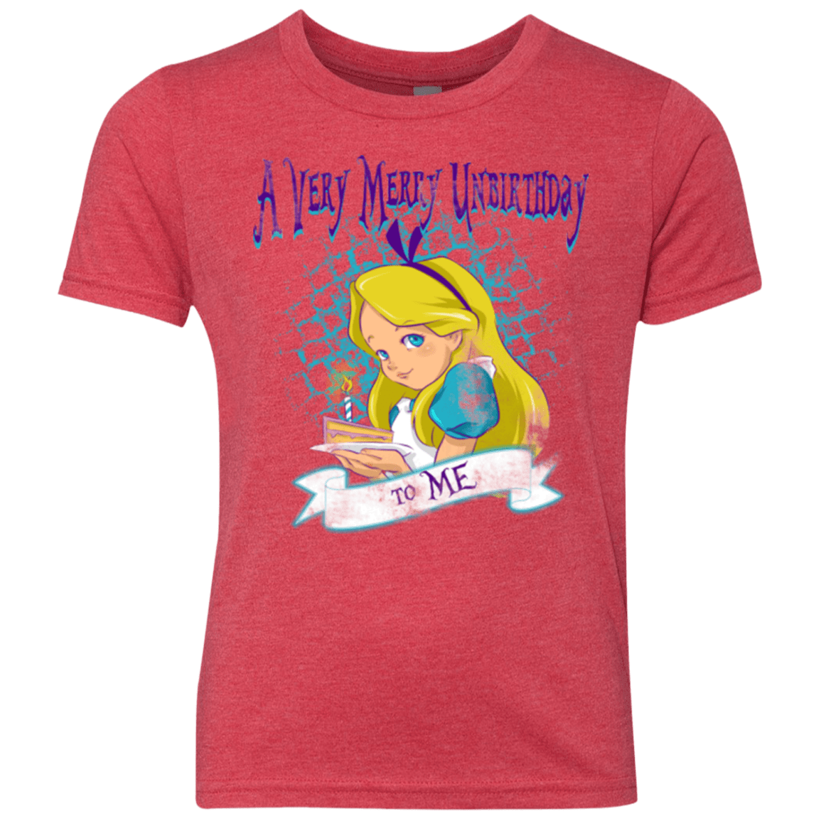 T-Shirts Vintage Red / YXS A Very Merry Un-Birthday Youth Triblend T-Shirt
