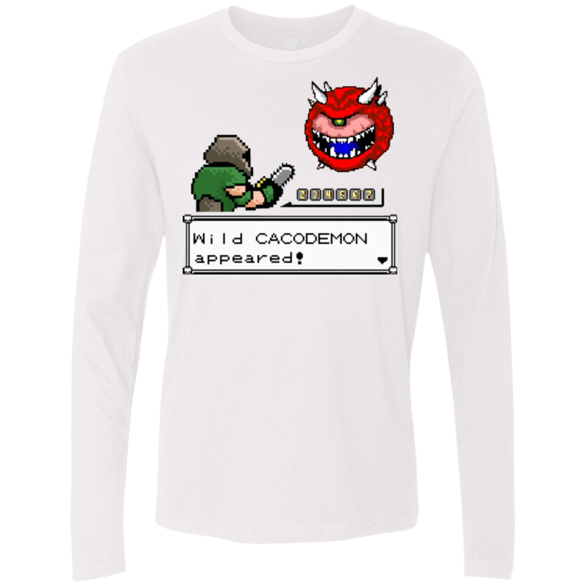 T-Shirts White / Small A Wild Cacodemon Men's Premium Long Sleeve