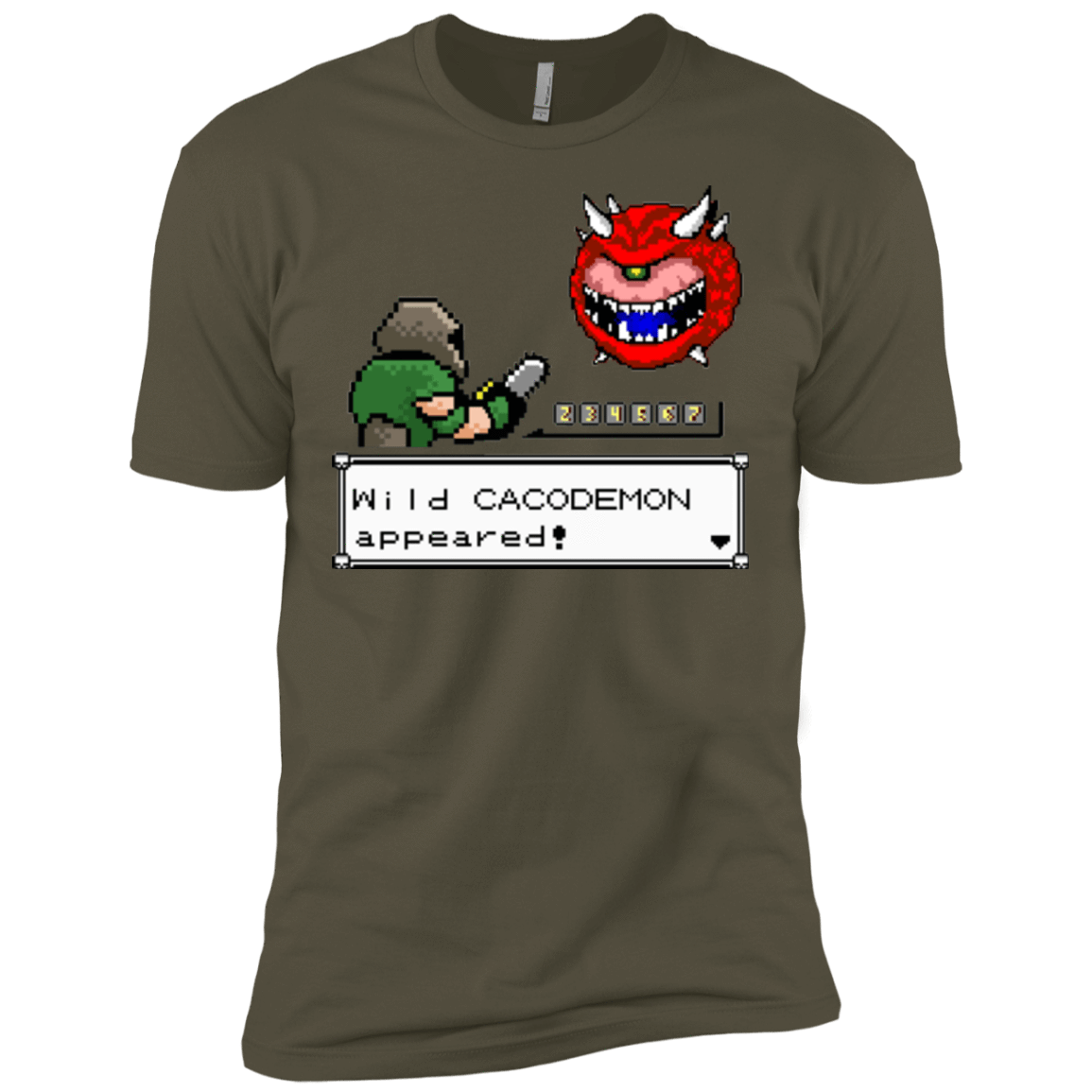 T-Shirts Military Green / X-Small A Wild Cacodemon Men's Premium T-Shirt