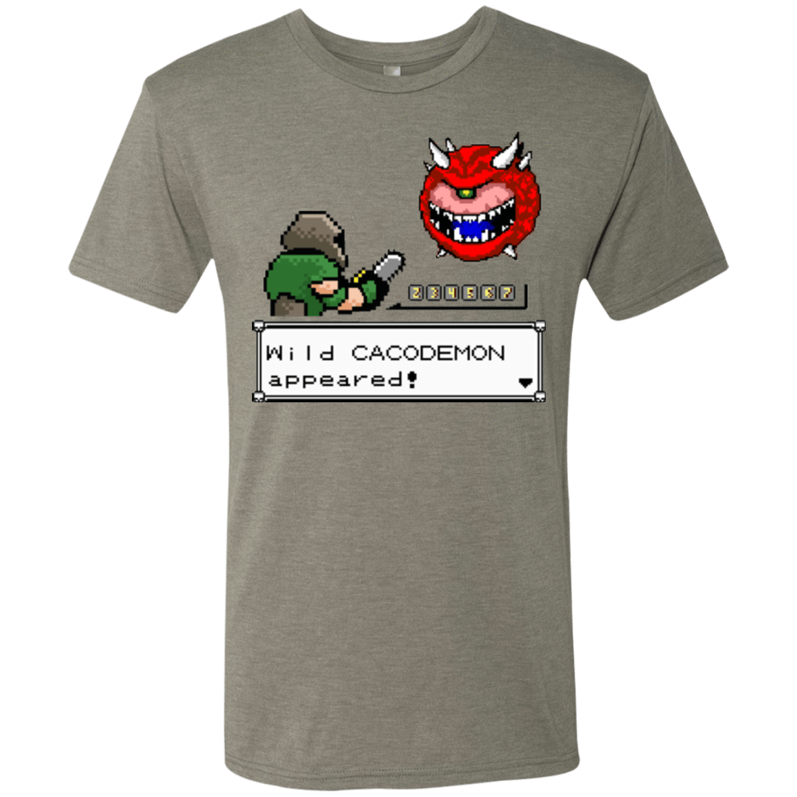 T-Shirts Venetian Grey / Small A Wild Cacodemon Men's Triblend T-Shirt