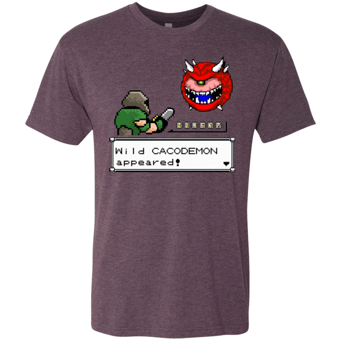 T-Shirts Vintage Purple / Small A Wild Cacodemon Men's Triblend T-Shirt