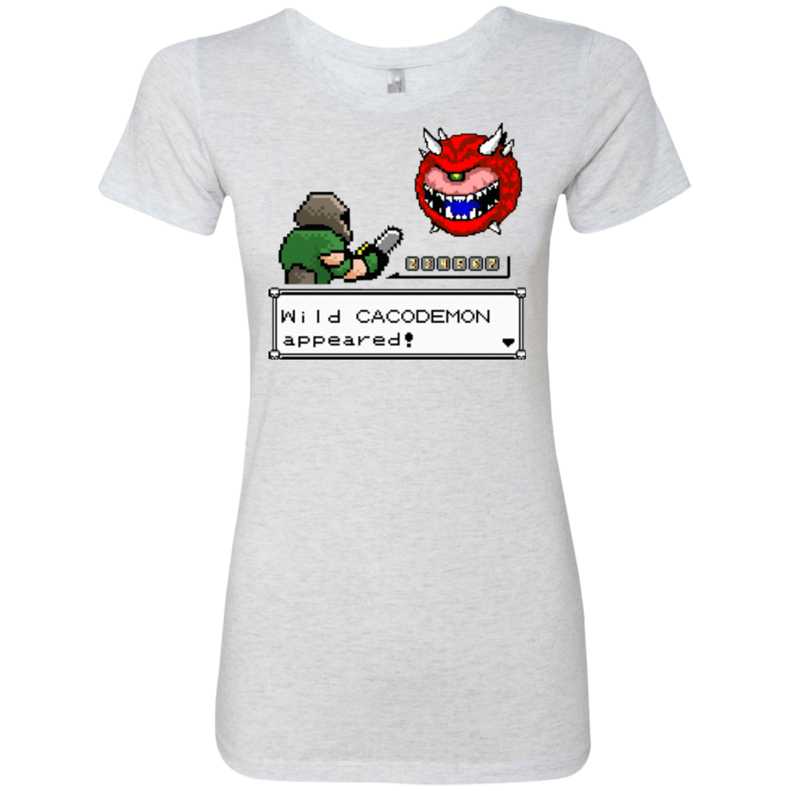 T-Shirts Heather White / Small A Wild Cacodemon Women's Triblend T-Shirt