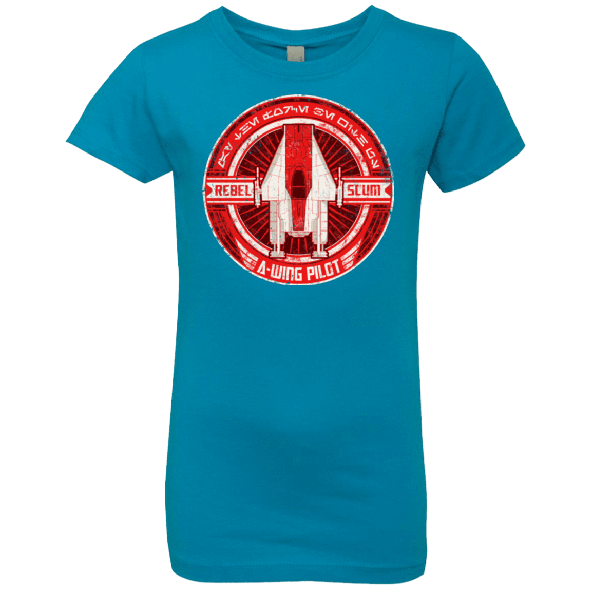 T-Shirts Turquoise / YXS A-Wing Girls Premium T-Shirt