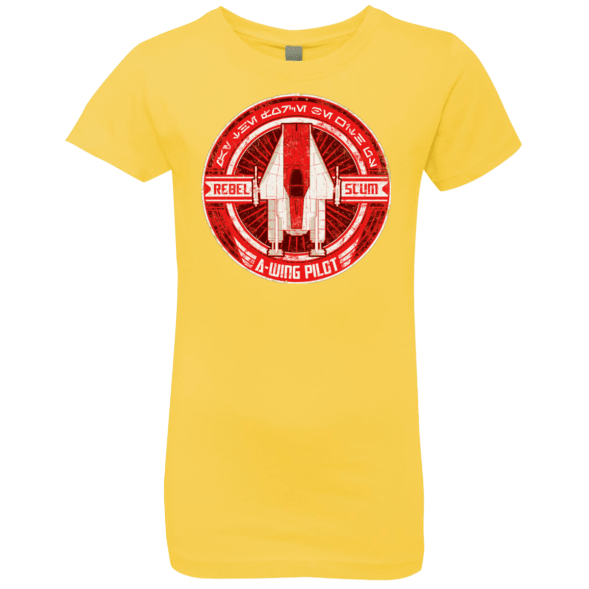 T-Shirts Vibrant Yellow / YXS A-Wing Girls Premium T-Shirt