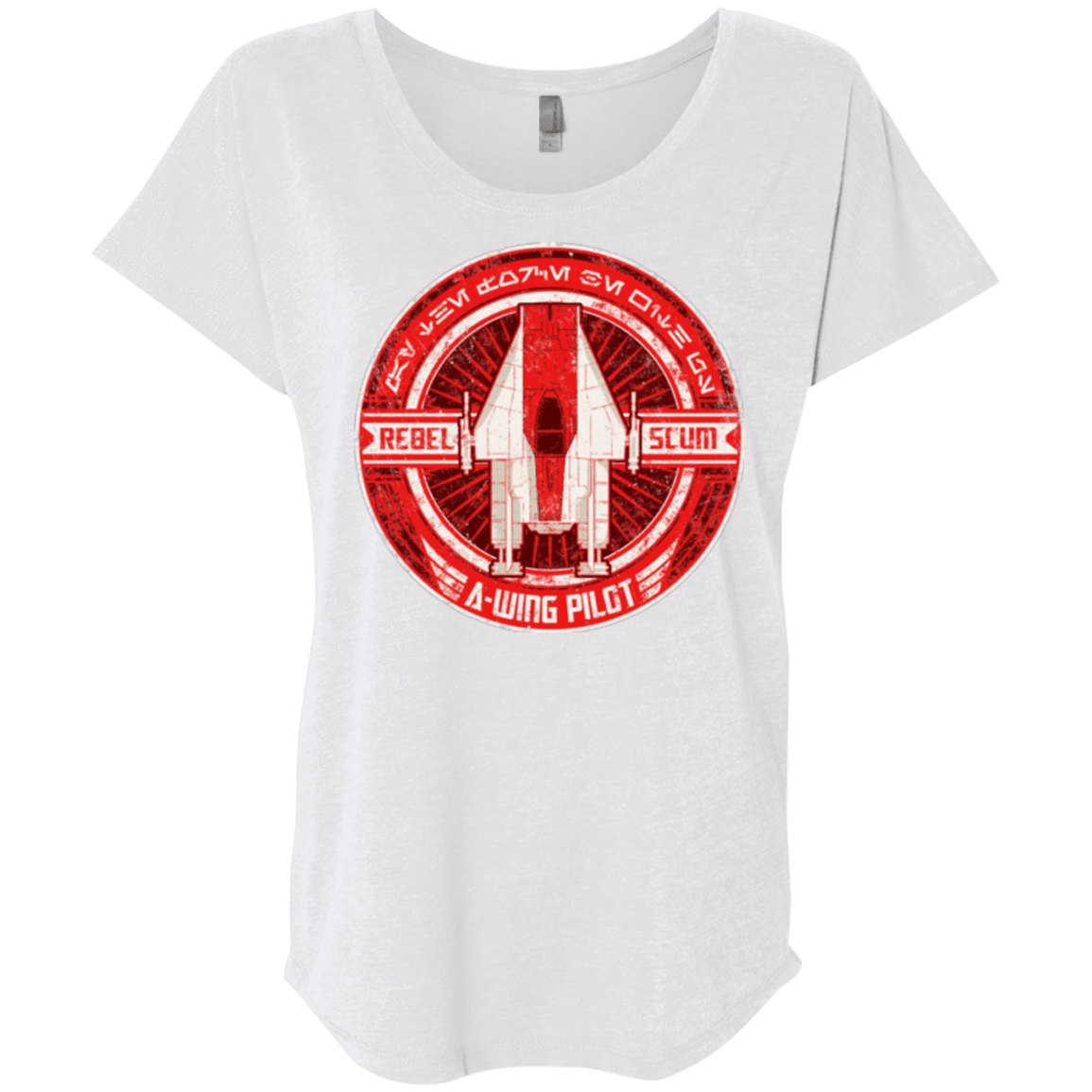 T-Shirts Heather White / X-Small A-Wing Triblend Dolman Sleeve