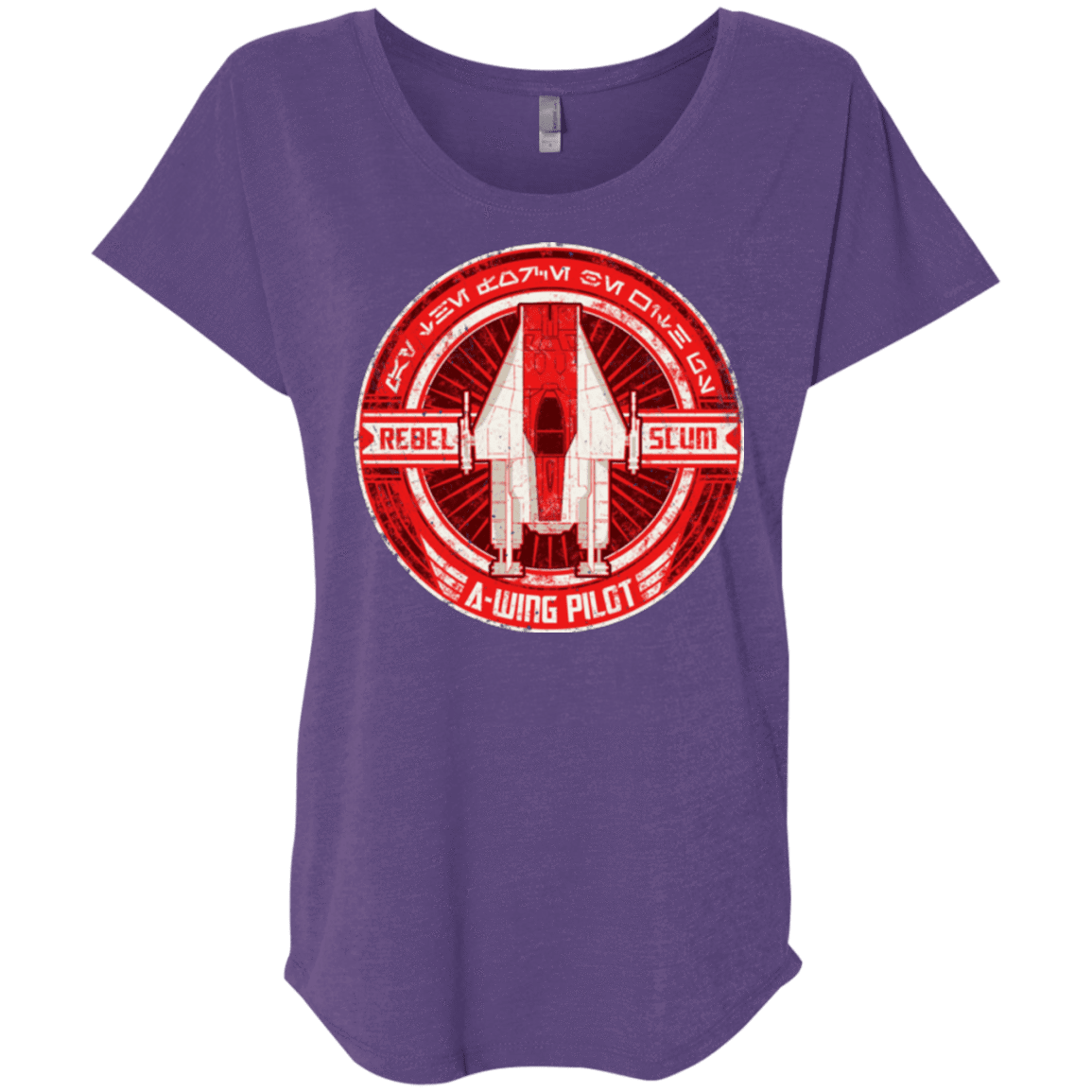 T-Shirts Purple Rush / X-Small A-Wing Triblend Dolman Sleeve
