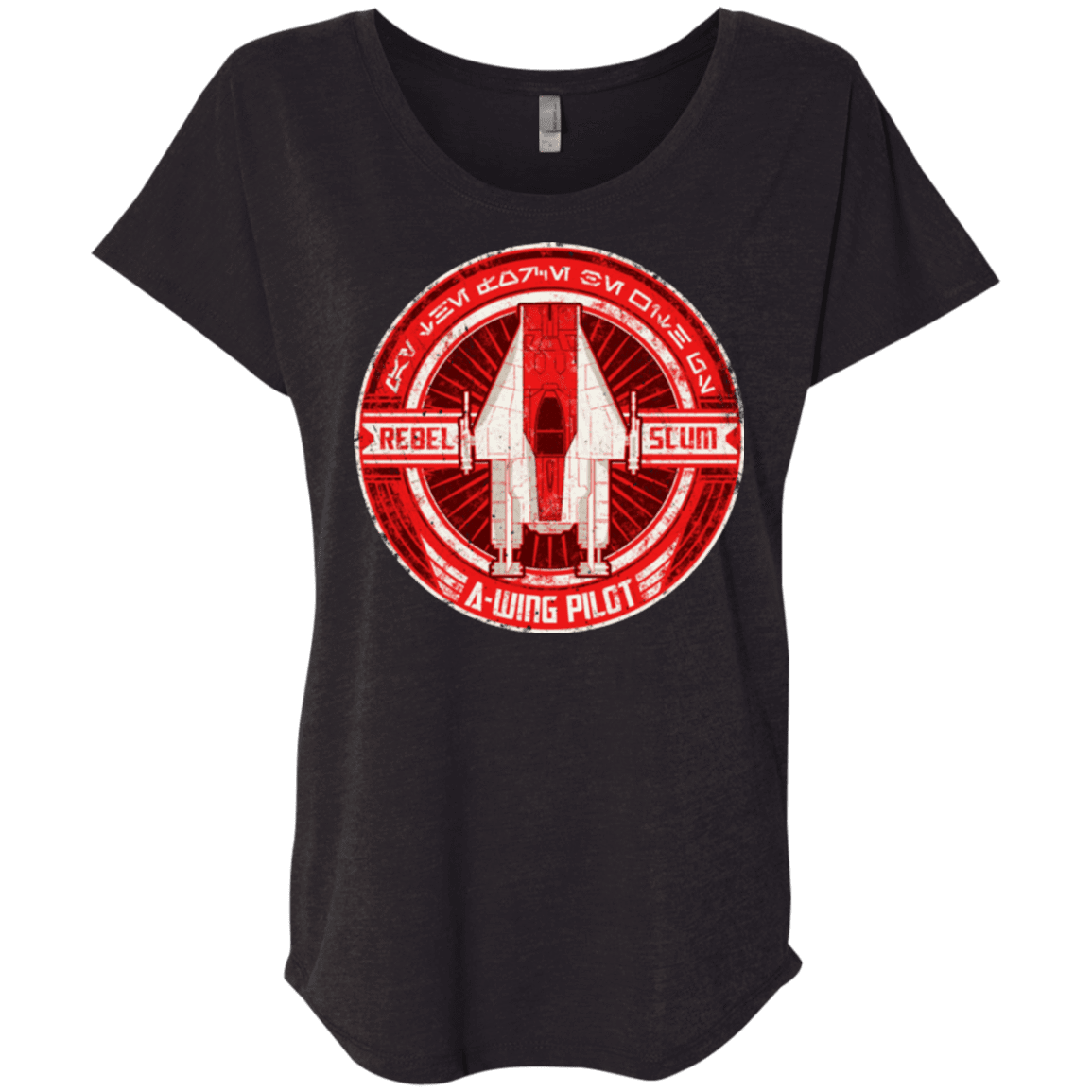 T-Shirts Vintage Black / X-Small A-Wing Triblend Dolman Sleeve