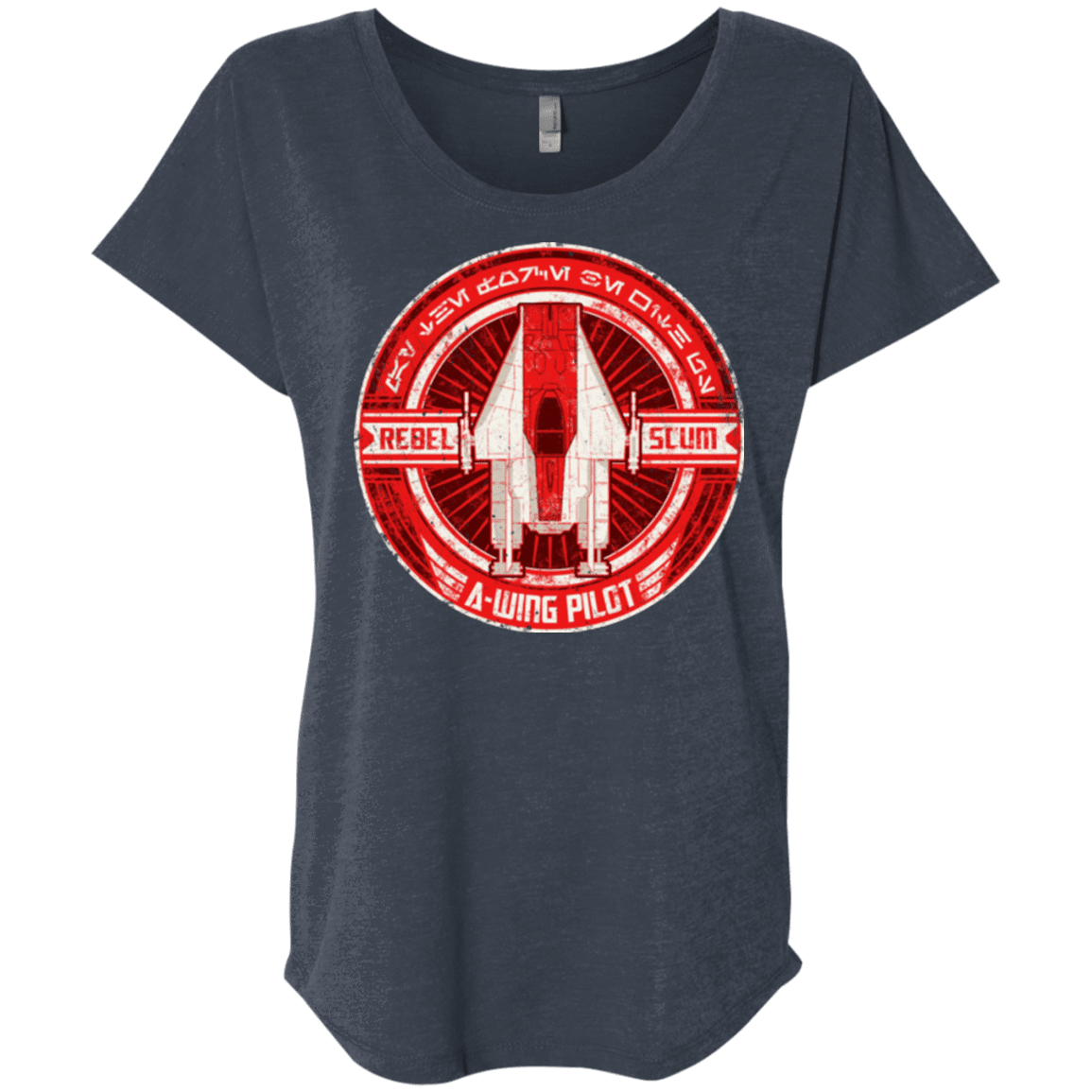 T-Shirts Vintage Navy / X-Small A-Wing Triblend Dolman Sleeve