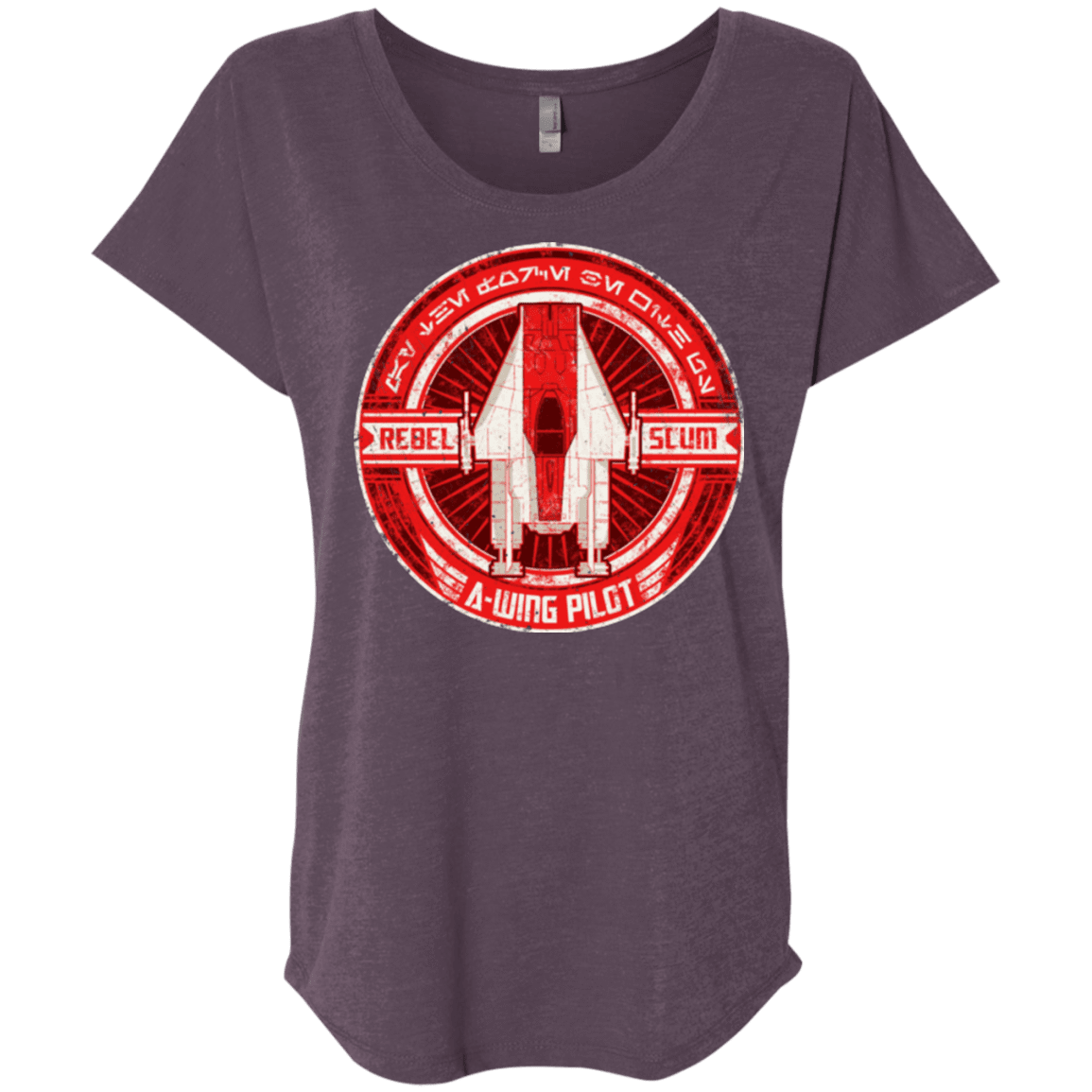 T-Shirts Vintage Purple / X-Small A-Wing Triblend Dolman Sleeve