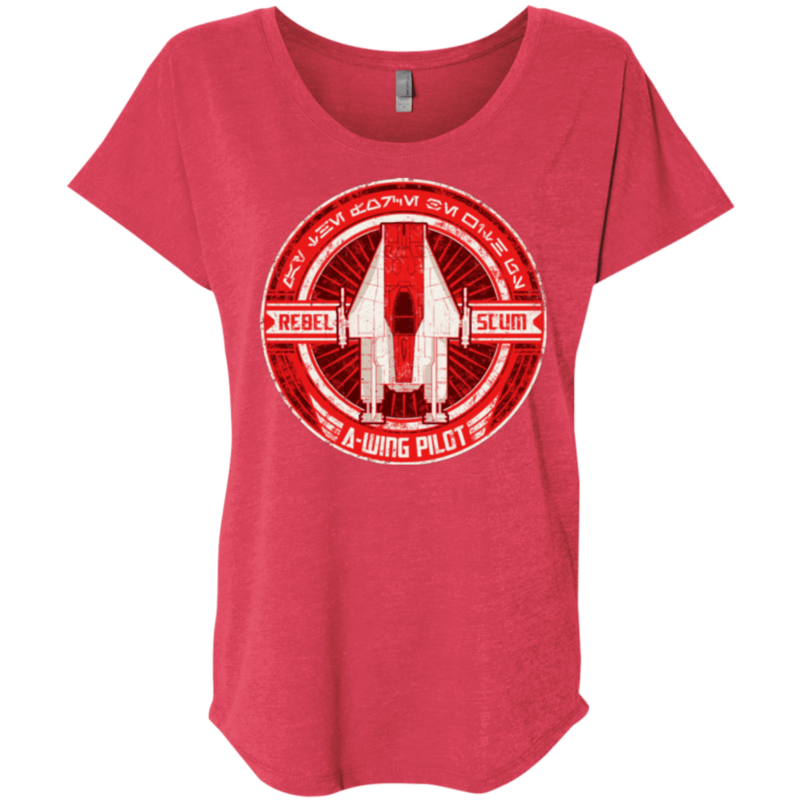 T-Shirts Vintage Red / X-Small A-Wing Triblend Dolman Sleeve
