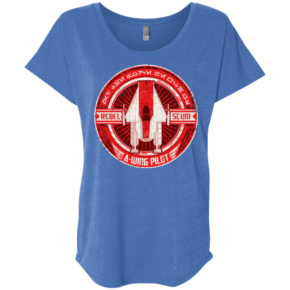 T-Shirts Vintage Royal / X-Small A-Wing Triblend Dolman Sleeve
