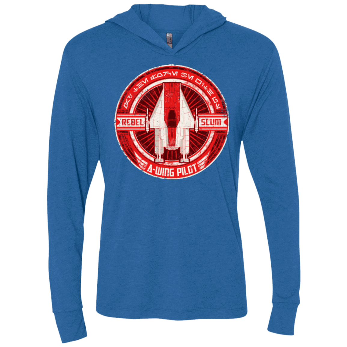 T-Shirts Vintage Royal / X-Small A-Wing Triblend Long Sleeve Hoodie Tee