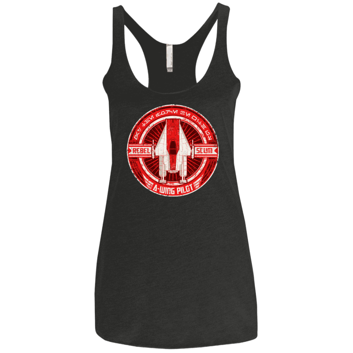 T-Shirts Vintage Black / X-Small A-Wing Women's Triblend Racerback Tank