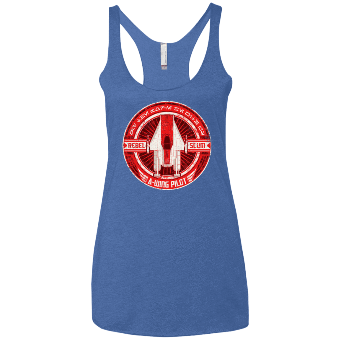 T-Shirts Vintage Royal / X-Small A-Wing Women's Triblend Racerback Tank