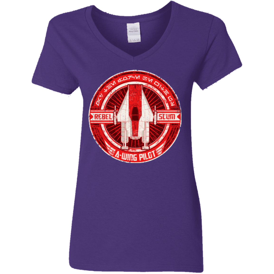 T-Shirts Purple / S A-Wing Women's V-Neck T-Shirt