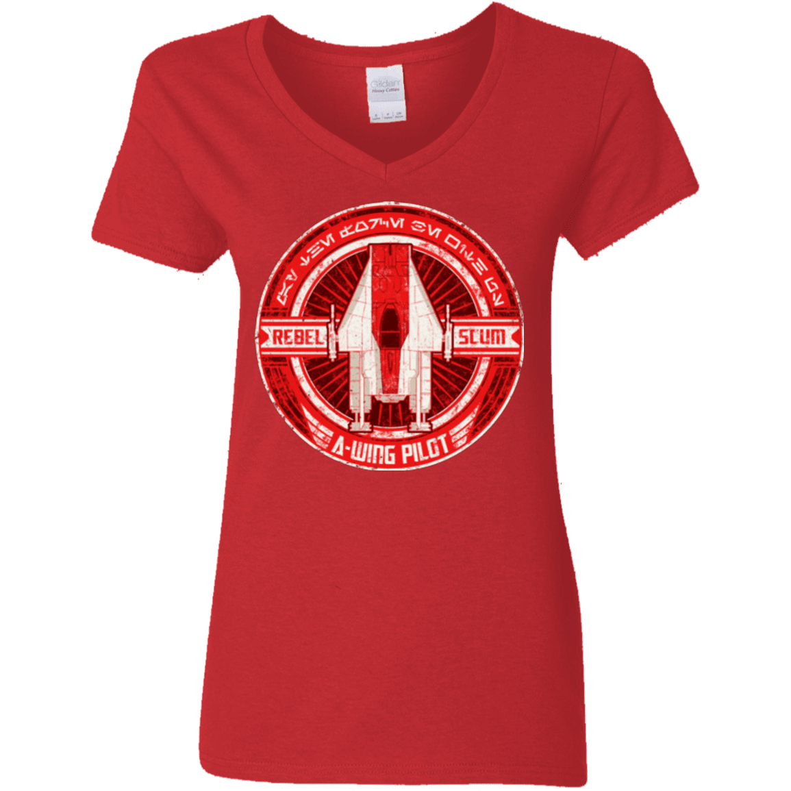 T-Shirts Red / S A-Wing Women's V-Neck T-Shirt