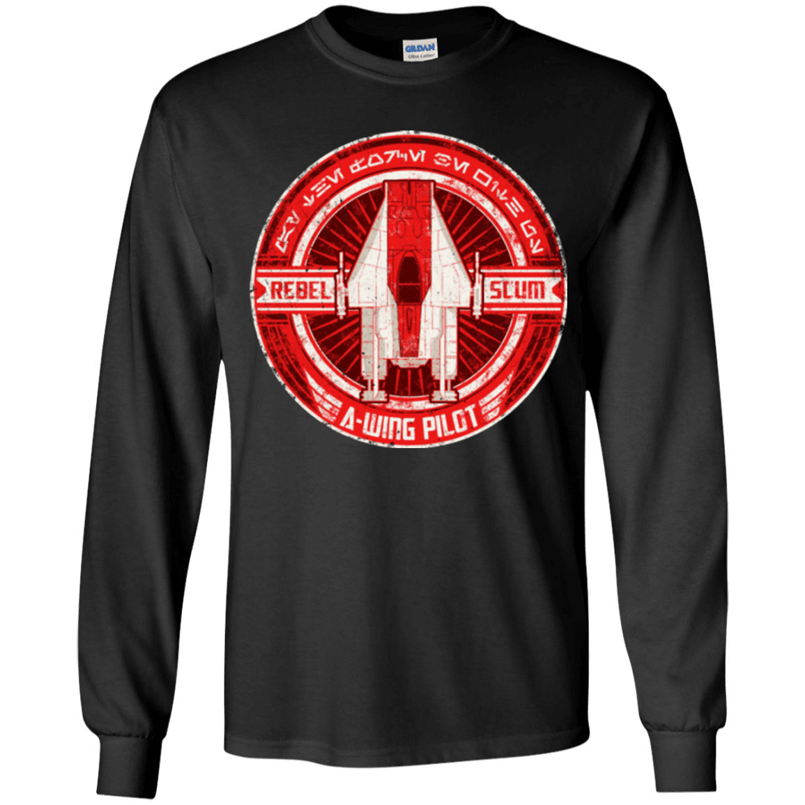 T-Shirts Black / YS A-Wing Youth Long Sleeve T-Shirt