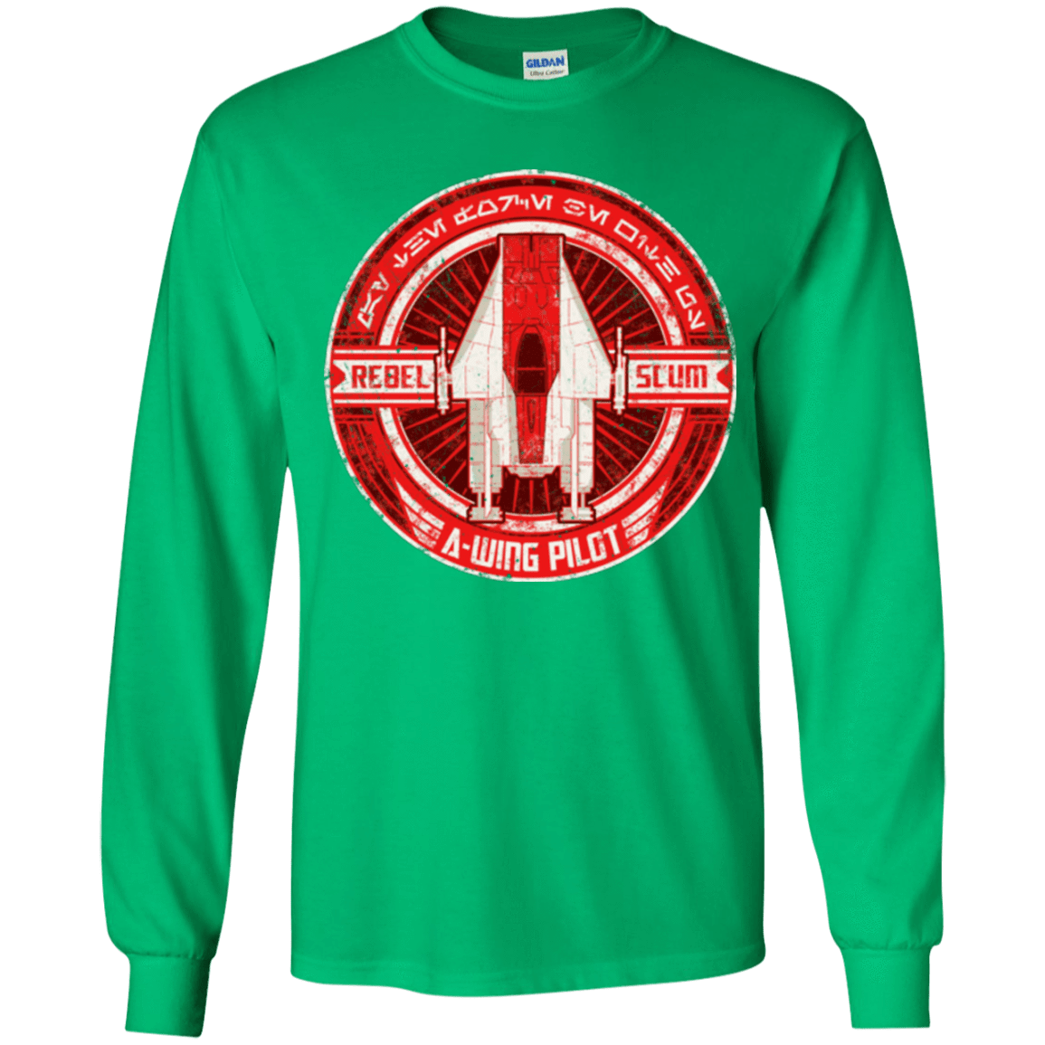T-Shirts Irish Green / YS A-Wing Youth Long Sleeve T-Shirt