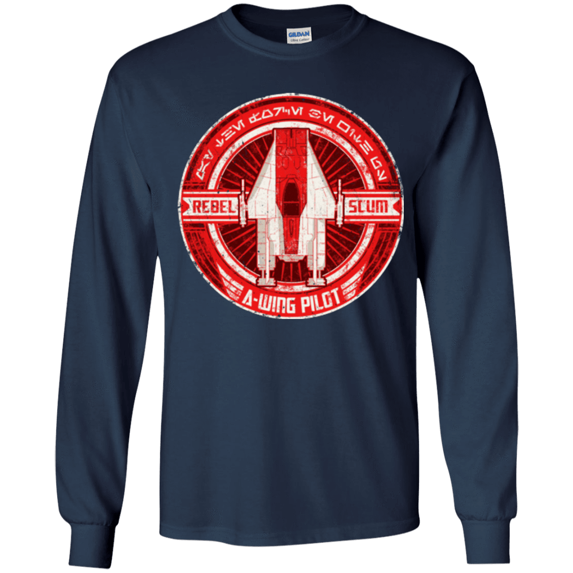 T-Shirts Navy / YS A-Wing Youth Long Sleeve T-Shirt